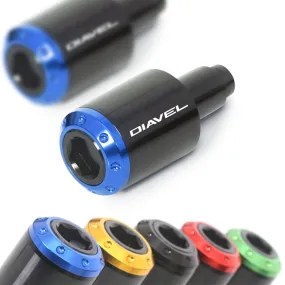 Fit Ducati Diavel Carbon 11-14 Engraved Logo ATOM Bar Ends