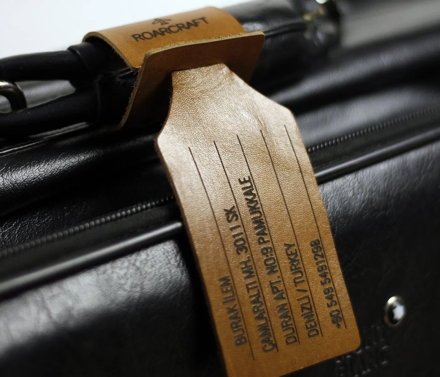 Leather Travel Tag - Personalized