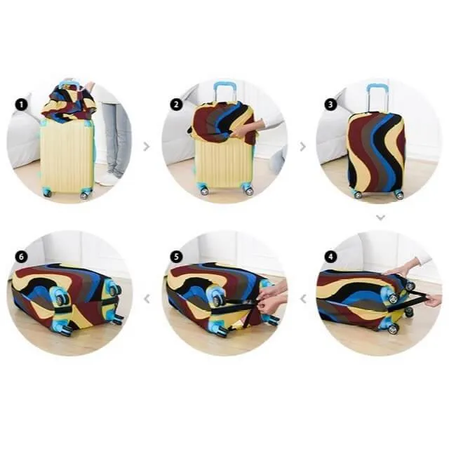 Pug Dog Bunny Ears | Standard Design | Luggage Suitcase Protective Cover