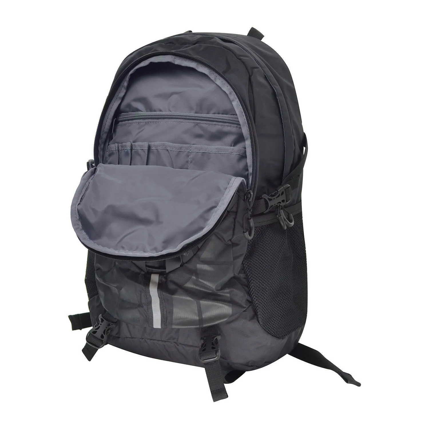 RunFlyte Hyp-Tec Unisex Hiking Backpack -Massaging-Comfortable- Black